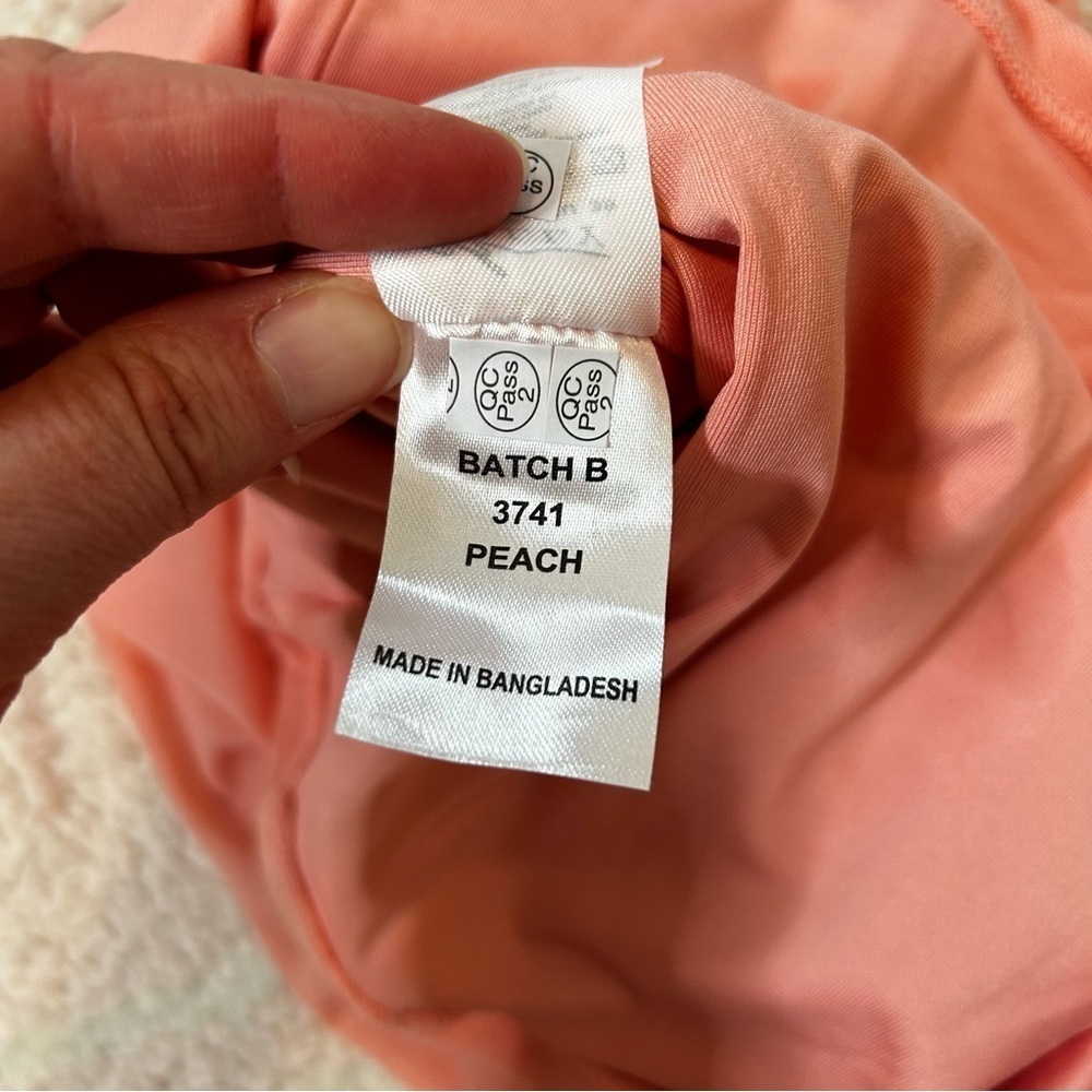 NWT Oh Polly Mesh Mini‎ Dress Size US6 Clubbing Strappy Back Peach Love Island - Picture 6 of 13